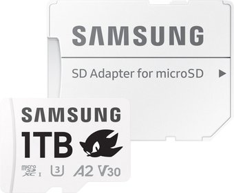 Карта памяти Samsung PRO Plus Sonic the Hedgehog microSDXC 1TB MB-MD1T0SA/LC (с адаптером)
