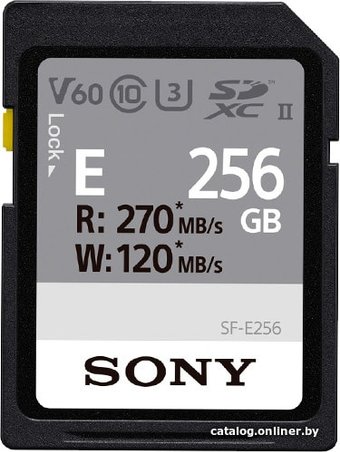 Карта памяти Sony SDXC SF-E256 256GB