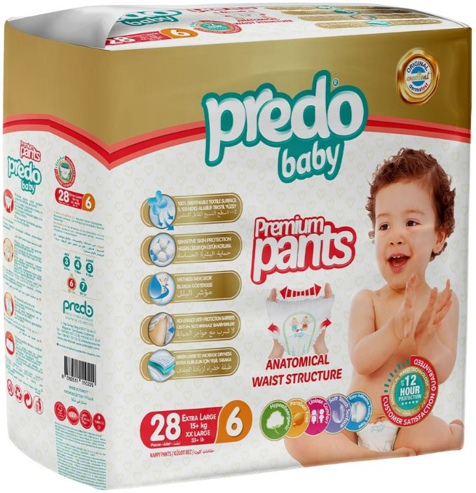 

Трусики-подгузники Predo Baby Pants №6 15+ кг (28 шт)