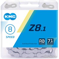 Цепь велосипедная KMC Z8.1 1/2"X3/32"X116L RB Silver/Grey
