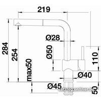 Смеситель Blanco Linus-S (черный)