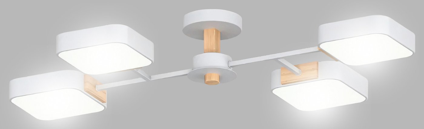 

Припотолочная люстра Aitin Pro X3363/4 (белый/дерево)