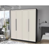 Шкаф распашной Интерлиния Концепт Тренд КТ-Ш4 (антрацит/кашемир)