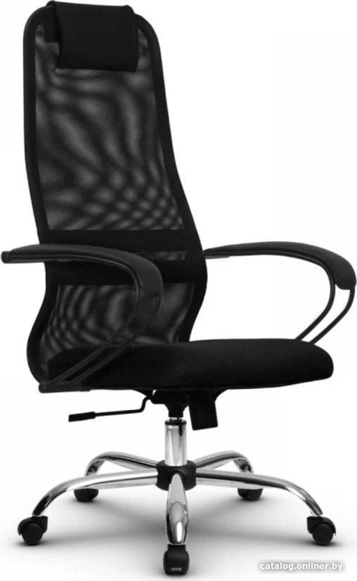 Офисное кресло SitUp Optima Ultra chrome (сетка Black)