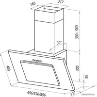 Кухонная вытяжка MAUNFELD Tower Light 60 (белый)