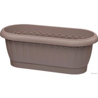 Цветочница Эльфпласт Флавия №2 272 (серо-коричневый)