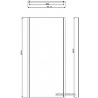 Душевой уголок Omnires Bronx S20A3 90+10P 80