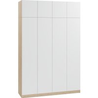 Шкаф распашной Soma Lord Lite 4-х створчатый 160x240 (дуб сонома/белый)