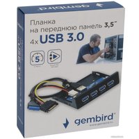 Планка портов на переднюю панель Gembird FP3.5-USB3-4A