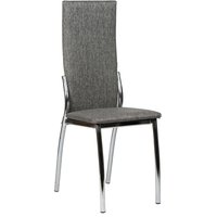 Стул ВВР Оскар (серый/хром, рогожка)