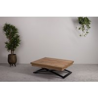 Стол-трансформер Levmar Cross D38/S53 (дуб вотан/черный)