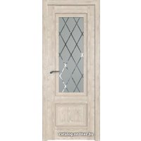 Межкомнатная дверь ProfilDoors 2.90XN R 80x200 (каштан светлый/стекло матовое ромб)