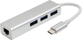 USB-хаб USBTOP USB Type-C - 3xUSB Type-A/RJ-45 556375