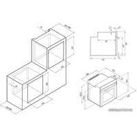 Газовый духовой шкаф Krona Stretto 45 WH
