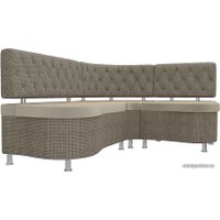 Угловой диван Лига диванов Вегас 105178 (правый, бежевый/корфу 03)