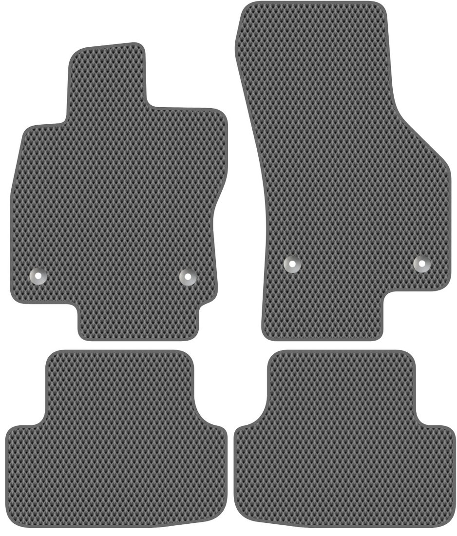 

Комплект ковриков для авто Alicosta Volkswagen Golf VII (хэтчбек 5 дв / Mk7) 2012 - 2019 (серый, ромб)