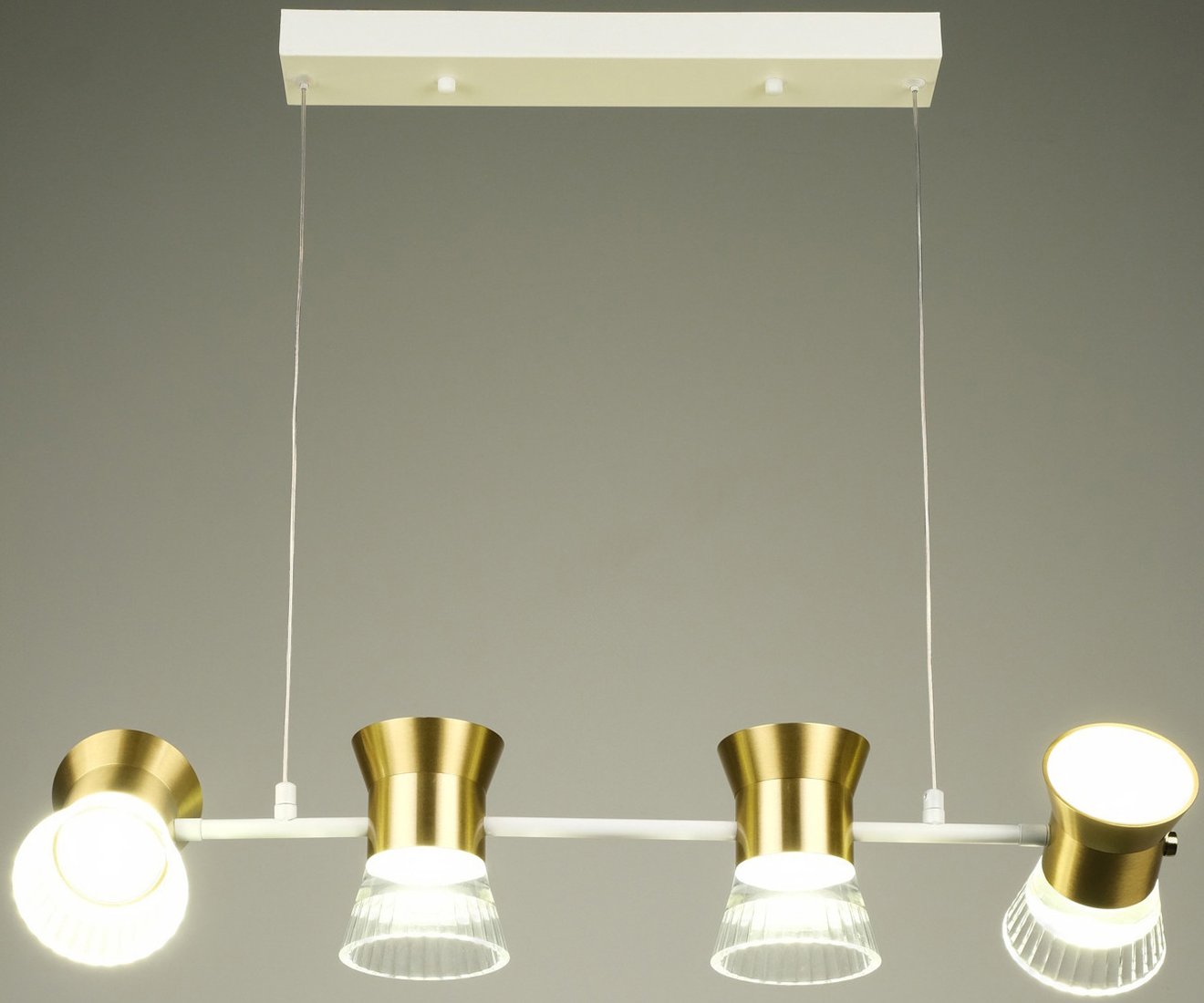 

Подвесная люстра BayerLux Авион 10386052 (белый/золото)