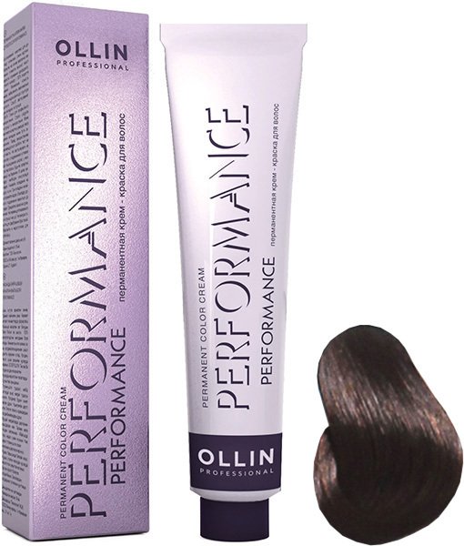 

Крем-краска для волос Ollin Professional Performance 5/71 светлый шатен коричнево-пепельный