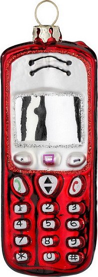 

Елочная игрушка Inge's Christmas Figural Glass Ornaments Мобильный телефон 64945H120