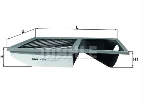 

Воздушный фильтр Knecht/Mahle LX3583