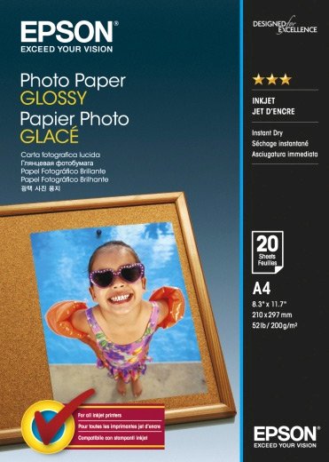 

Фотобумага Epson Photo Paper Glossy A4 200 г/м2 20 л (C13S042538)