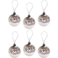 Елочная игрушка Miland Праздник в голубых оттенках НУ-4203 (30шт, 6см)