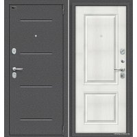 Металлическая дверь el'Porta Porta S 104.К32 (Антик Серебро/Bianco Veralinga)