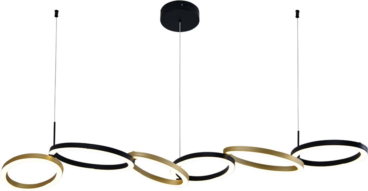 

Подвесная люстра Indigo Light Anello 14034/C/6P V000215L (черный)