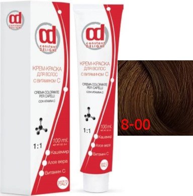 

Крем-краска для волос Constant Delight Crema Colorante с витамином С 8/00 светло-русый натур. экстра