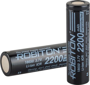 

Аккумулятор Robiton 2.2/Li18650/np 2200 mAh 1 шт.