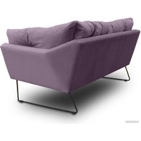 Диван Brioli Анико двухместный (V6/лиловый)