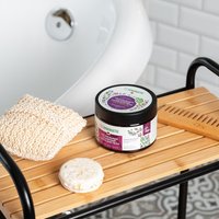  Synergetic Скраб для тела Подтягивающий Цветущий инжир и лотос 300 мл