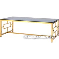 Журнальный столик Stool Group Бруклин 120x60 ECT-013-TG-SK (стекло Smoke/сталь золото)