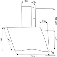 Кухонная вытяжка Exiteq EX-1116 (белый)