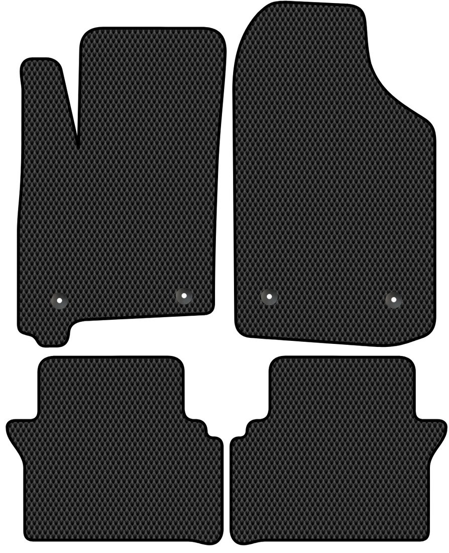 

Комплект ковриков для авто Alicosta Opel Meriva (минивэн) 2002 - 2006 (черный, ромб)