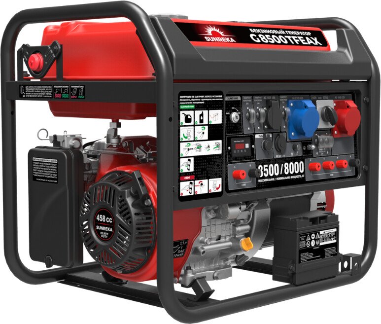 

Бензиновый генератор SUNREKA G8500TFEAX