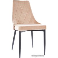 Стул Signal Trix B Velvet (bluvel 28 бежевый/черный)