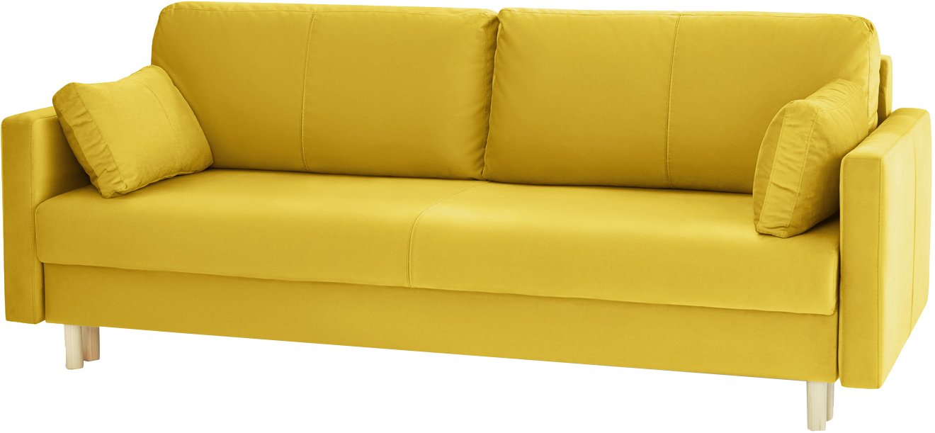 

Диван Mio Tesoro Дублин 497 3-х местный (желтый 1103)