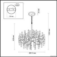 Подвесная люстра Odeon Light Stika 4988/10