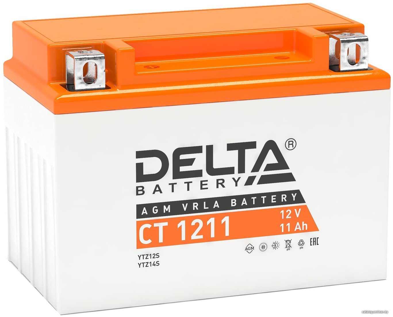 Мотоциклетный аккумулятор Delta CT 1211 (11 А·ч)