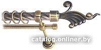 

Карниз для штор Lm Decor Кения 023 2р витой 25/16мм (антик, 2.4м)
