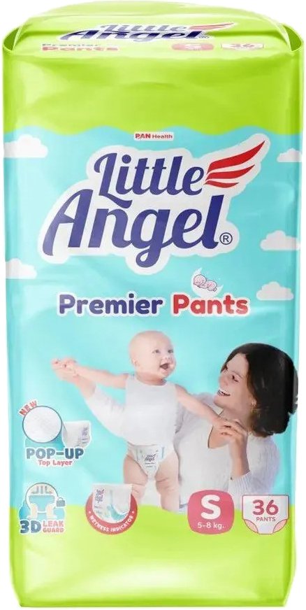 

Трусики-подгузники Little Angel Baby Diaper Pants Premier Small (36 шт)