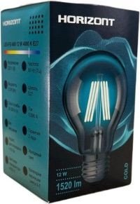 Светодиодная лампочка Horizont LED-FG A60 12 W 4000 К Е27