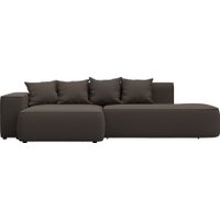 Угловой диван Лига диванов Лига-065 левый 129798L (рогожка амур 05 коричневый)