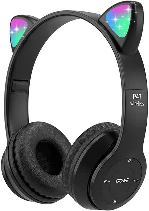 Наушники Profit P47M Cat Ear (черный)