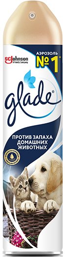 

Освежитель воздуха Glade Oust. Против запаха домашних животных 300 мл
