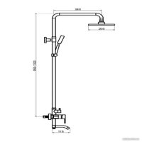 Душевая система  РМС SUS124-009DK-1