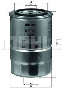 

Топливный фильтр Mahle Knecht KC82D