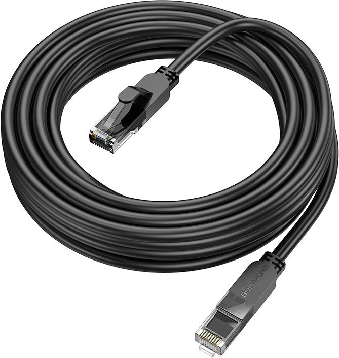 

Кабель Borofone BUS01 RJ45 - RJ45 (5 м, черный)