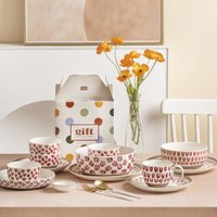 Блюдо AksHome Love Print 11x6 (красный принт) в Могилеве